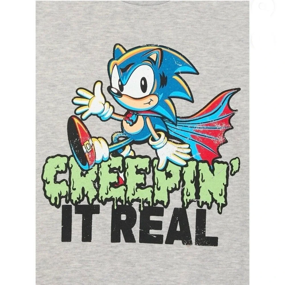Sonic the Hedgehog Boys Halloween Graphic Print Sweatshirt XXL 18 New with Tags